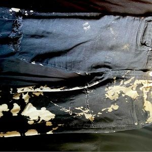 Distressed jeans